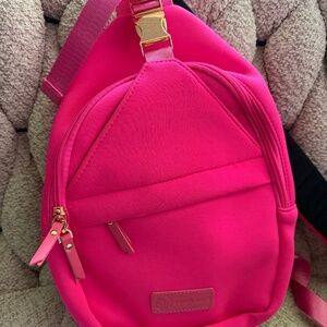 Sarah Wells Allie Sling Pump Bag Hot Pink